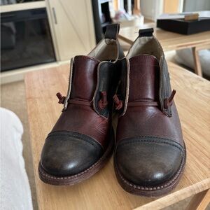 Freebird by Steven Brown and burgundy Leather Boots